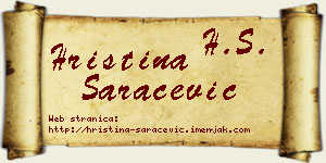 Hristina Saračević vizit kartica